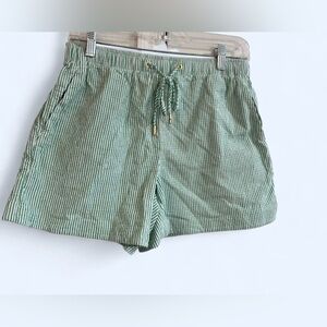 Lilly Pulitzer Green Striped Cargo Shorts